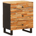 Sengekabinett med skuff Brun 50 x 33 x 62 cm Massiv mango tre