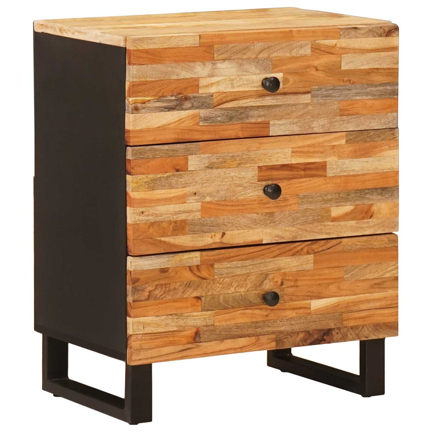 Sengekabinett med skuff Brun 50 x 33 x 62 cm Massiv mango tre