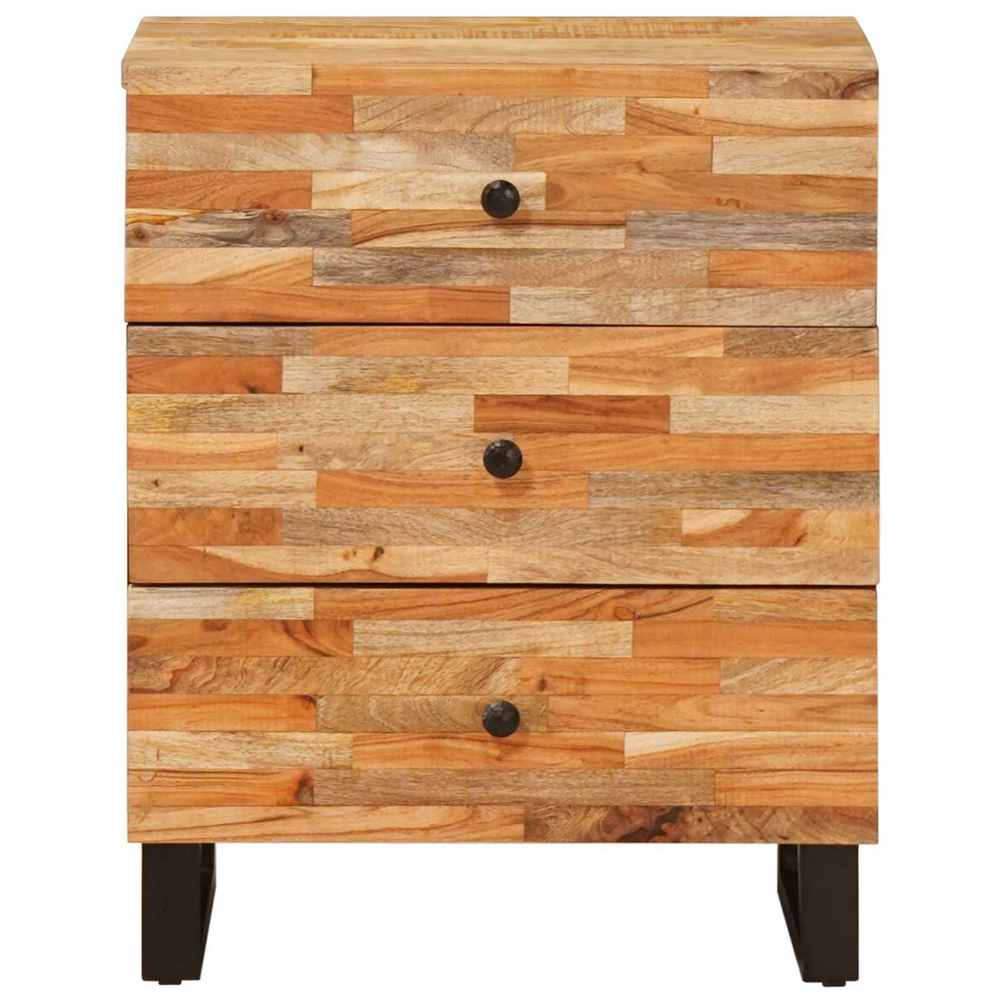 Sengekabinett med skuff Brun 50 x 33 x 62 cm Massiv mango tre