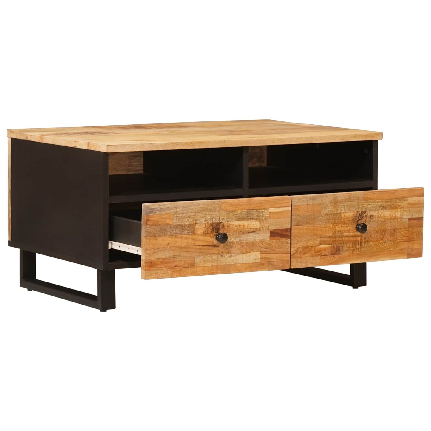 Kaffebord med skuff Brun 80 x 54 x 40 cm Massiv mango tre
