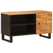 TV-skap med hylle med dør Brun 80 x 33 x 46 cm Massiv mango tre