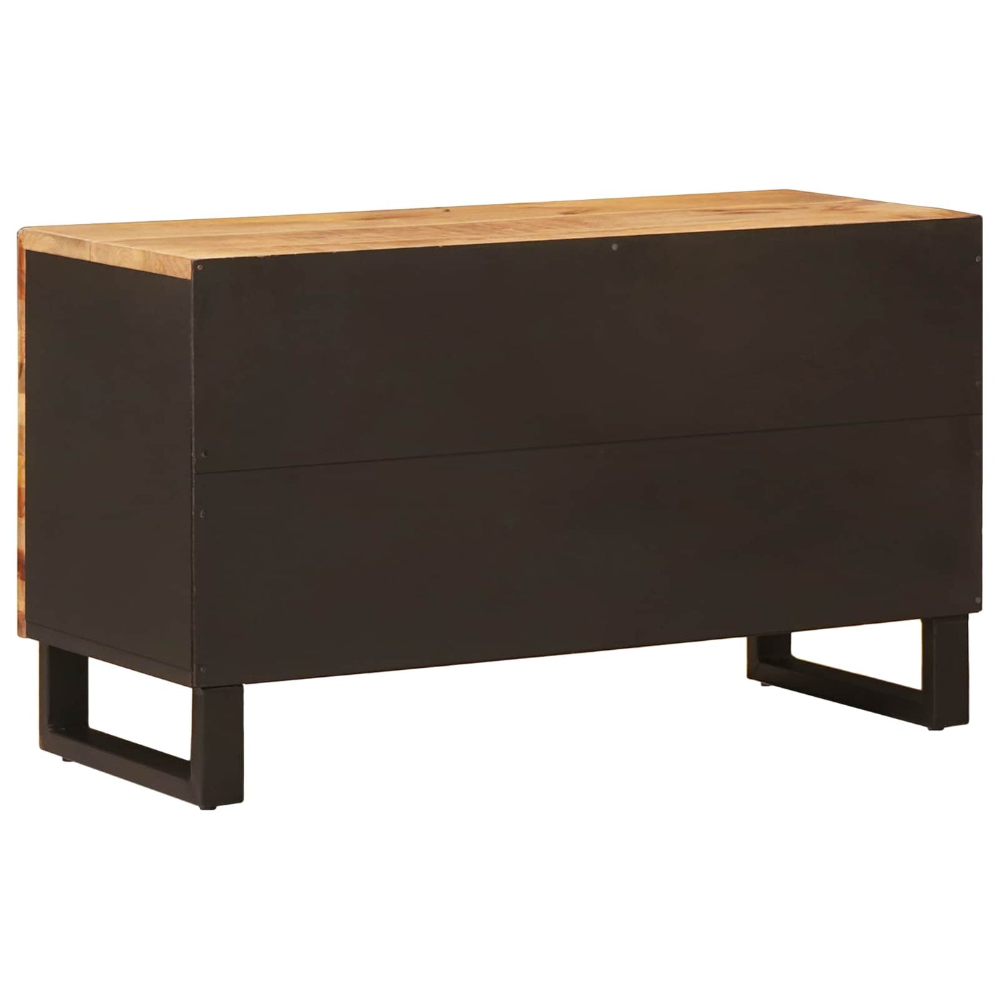 TV-skap med hylle med dør Brun 80 x 33 x 46 cm Massiv mango tre