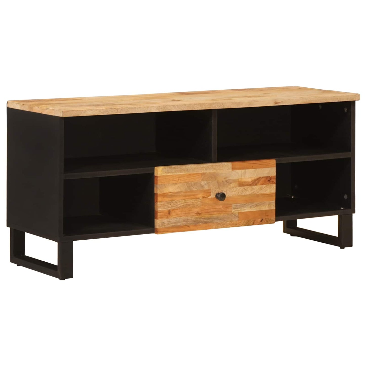 TV-skap med skuff Brun 100 x 33 x 46 cm Massiv mango tre