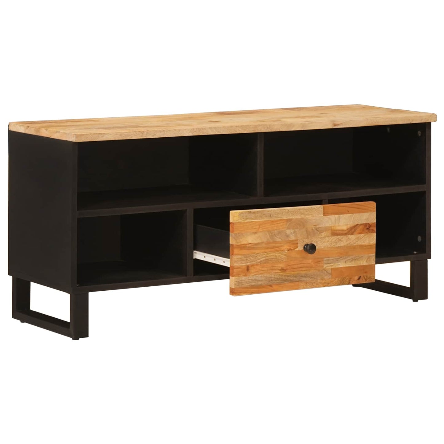 TV-skap med skuff Brun 100 x 33 x 46 cm Massiv mango tre