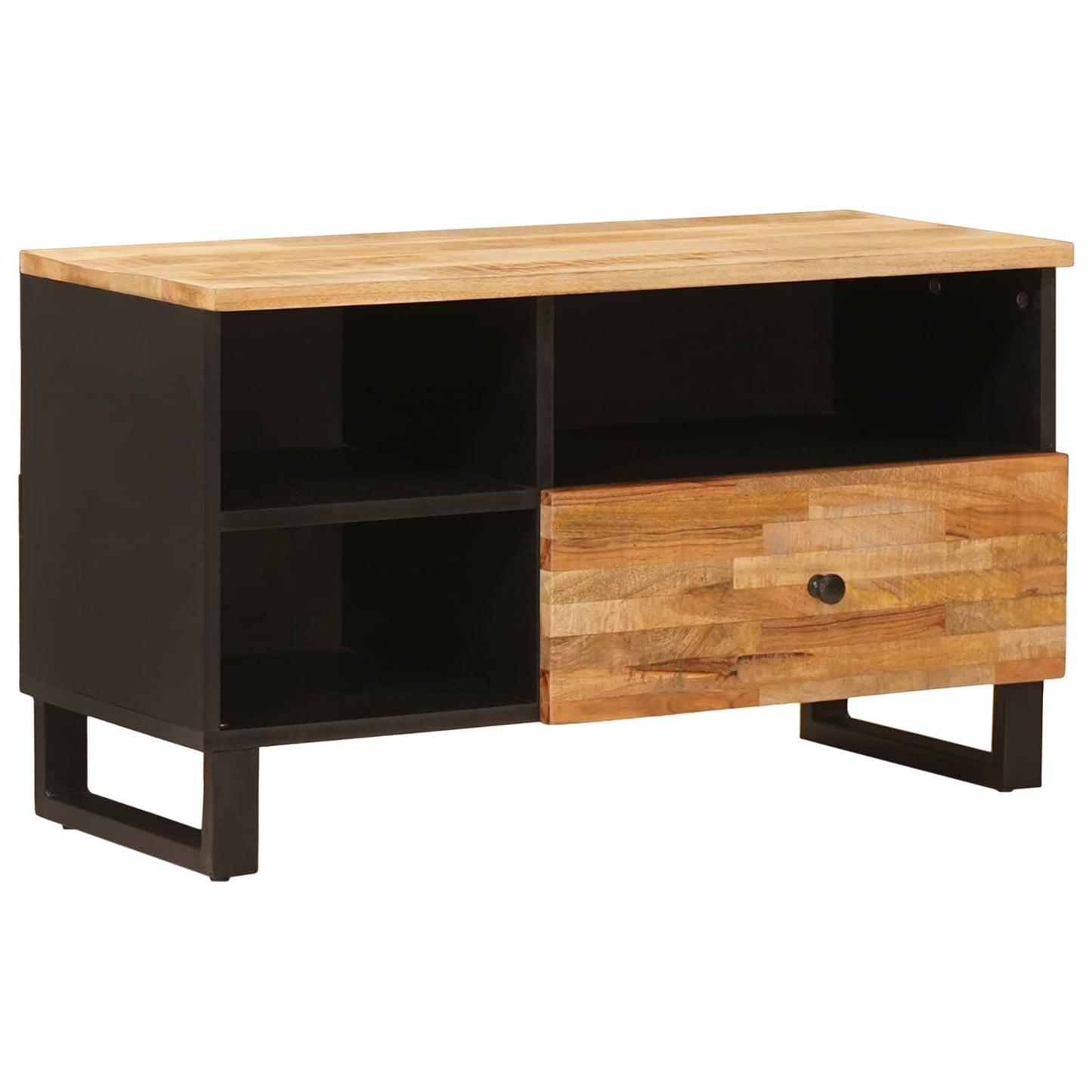 TV-skap med skuff Brun 80 x 33 x 46 cm Massiv mango tre
