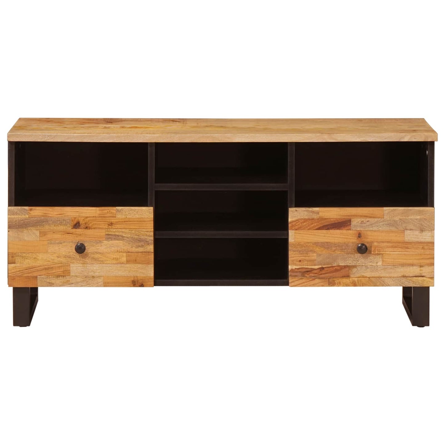 TV-skap med skuff Corona Brun 100 x 33 x 46 cm Massiv mango tre