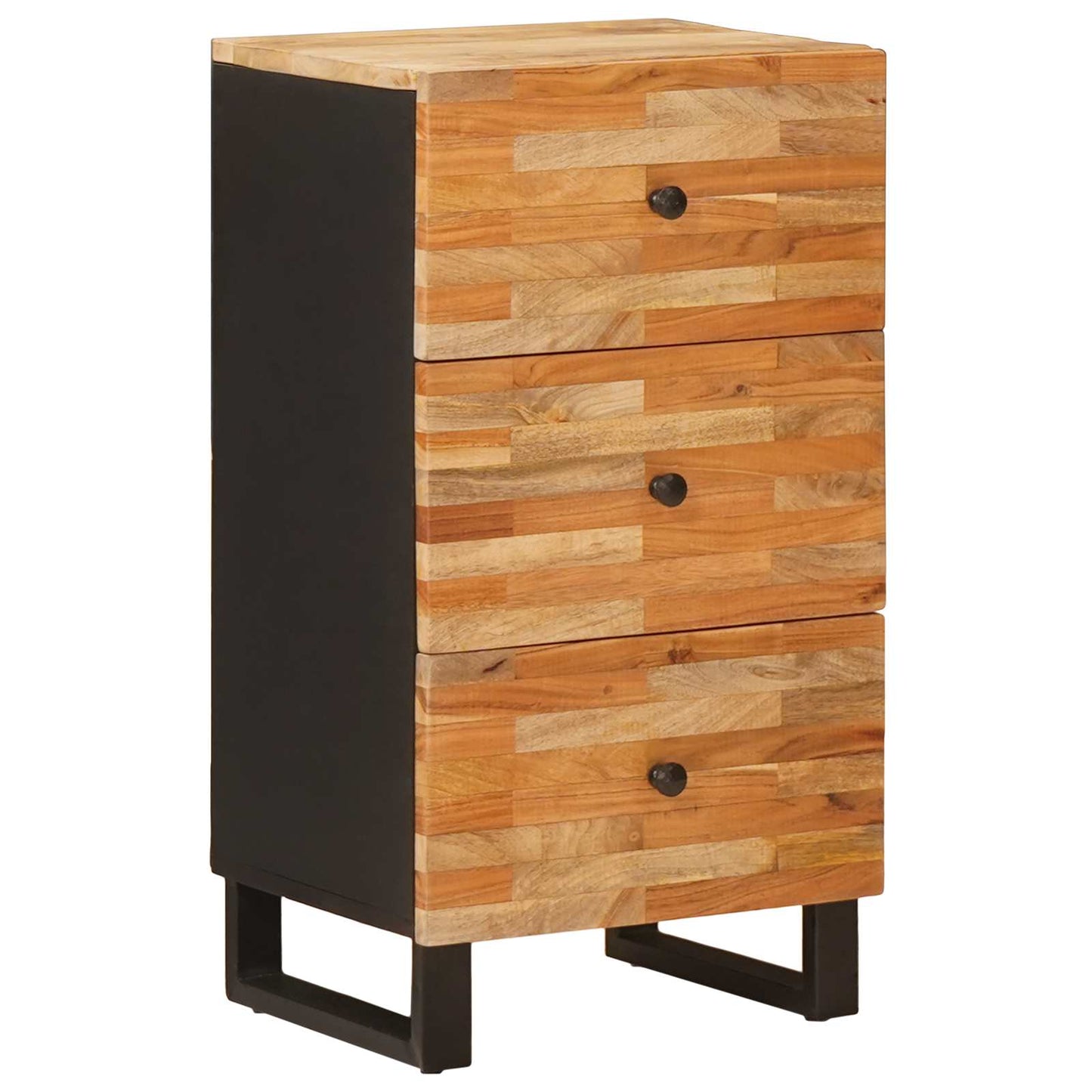 Sideskap med skuff Brun 40 x 33 x 75 cm Massiv mango tre