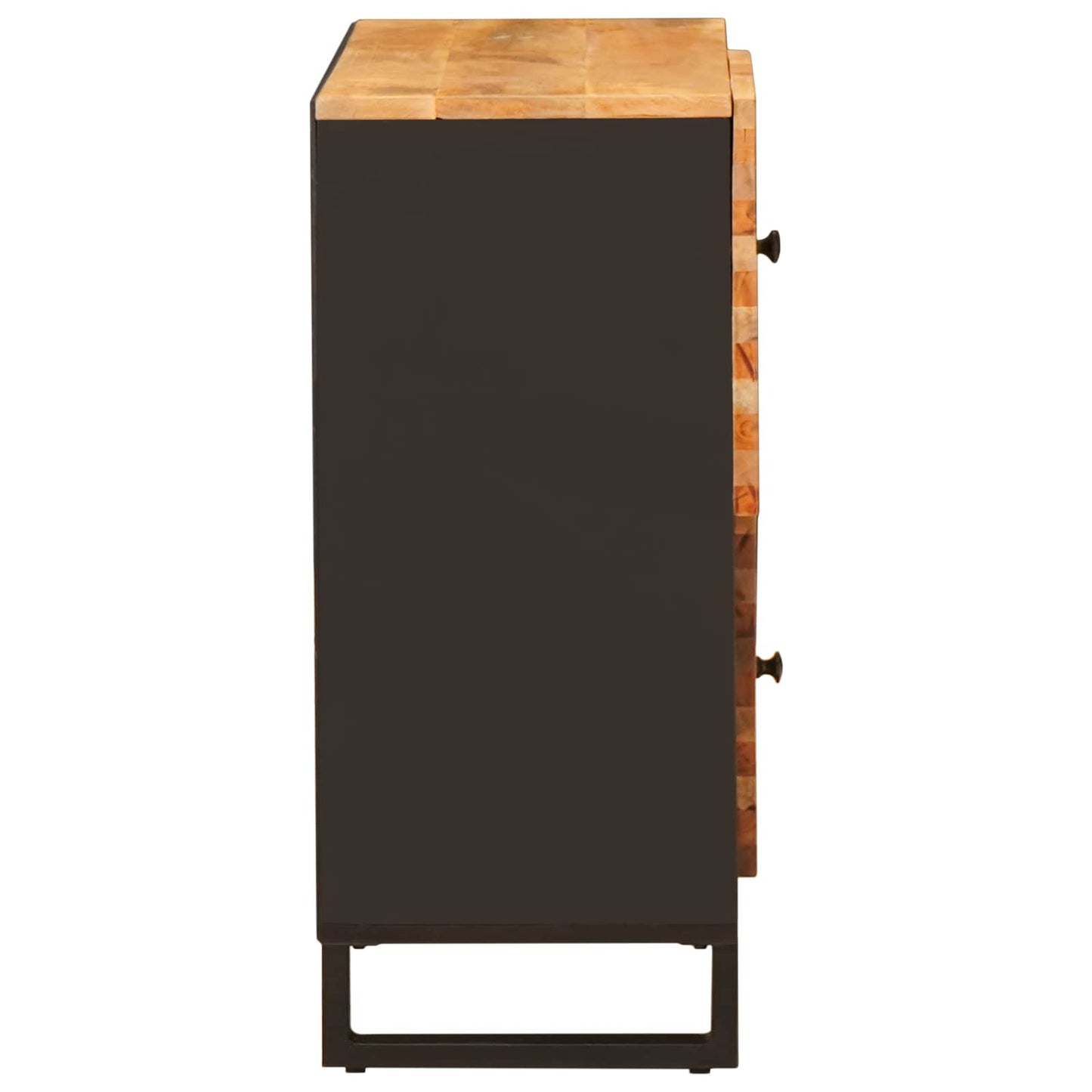 Sideskap med lagring Brun 80 x 33 x 75 cm Massiv mango tre