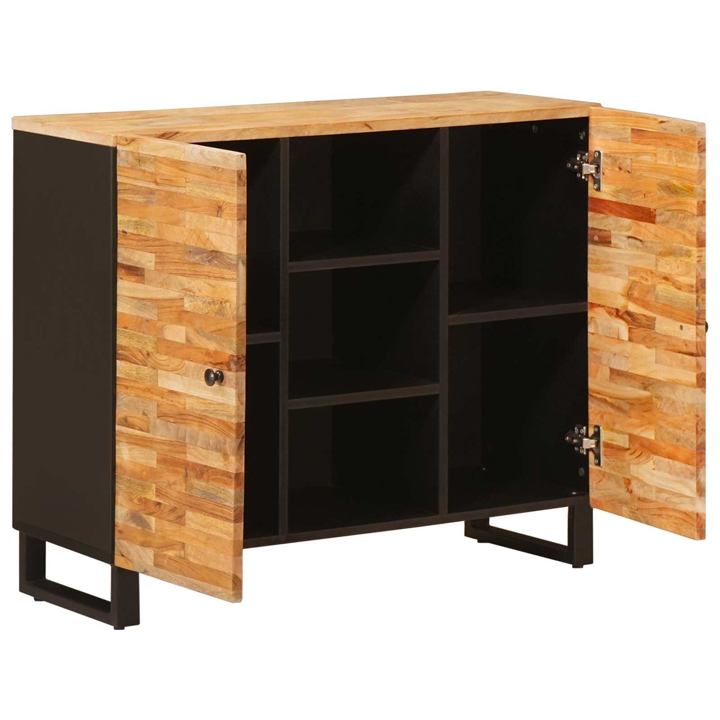 Sideskap med skuff Brun 90 x 33 x 75 cm Massiv mango tre
