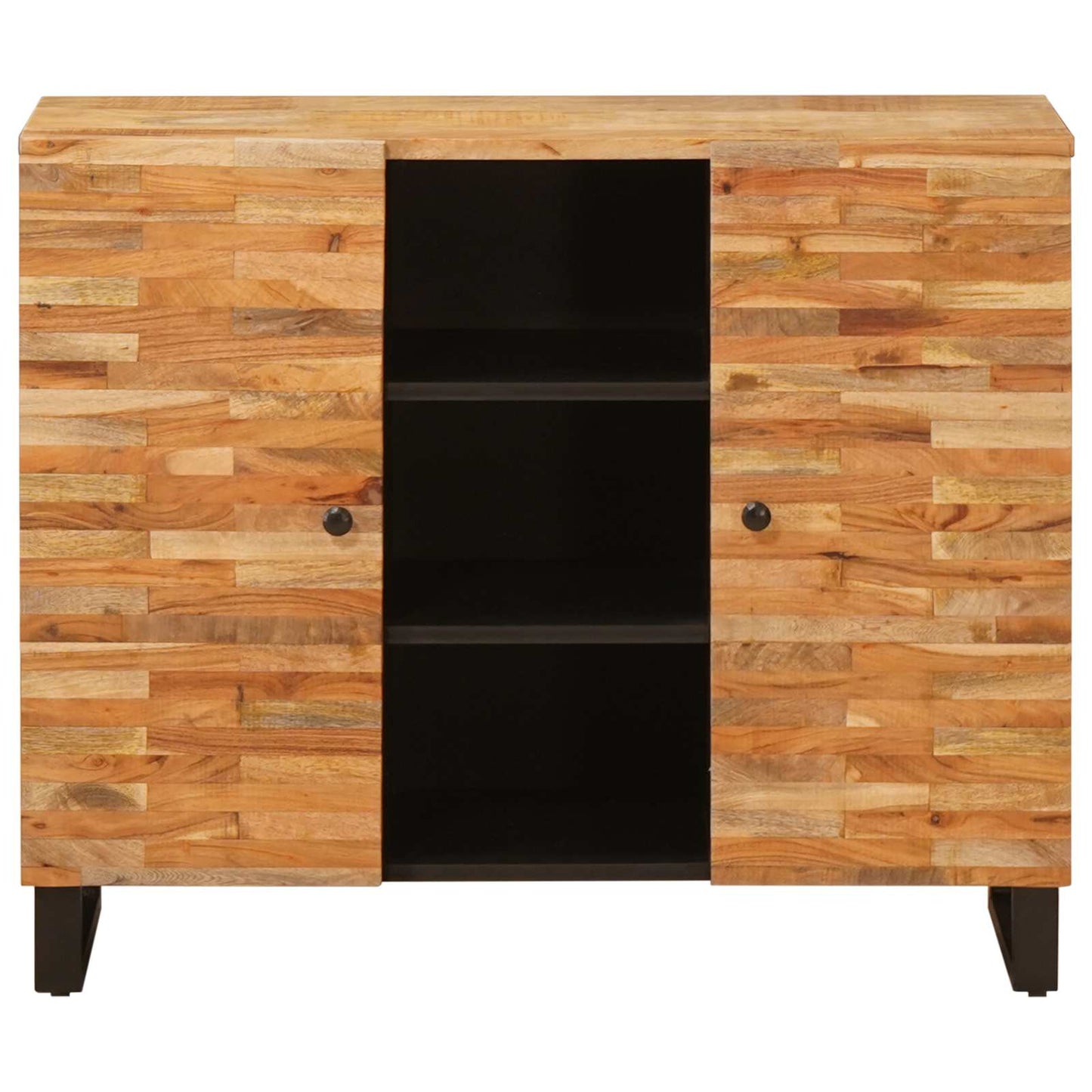Sideskap med skuff Brun 90 x 33 x 75 cm Massiv mango tre
