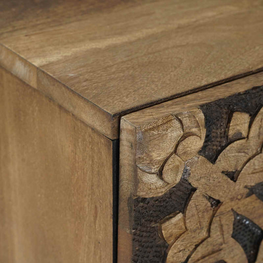 Nattbordskap Brun 40 x 33,5 x 46 cm Massiv mango tre