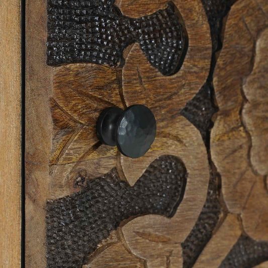 Nattbordskap Brun 40 x 33,5 x 46 cm Massiv mango tre