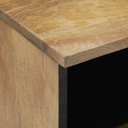 Sengekabinett med skuff Brun 40 x 33 x 46 cm Massiv mango tre