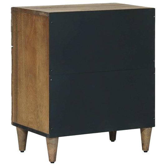 Sengekabinett med skuff Brun 50 x 33 x 60 cm Massiv mango tre