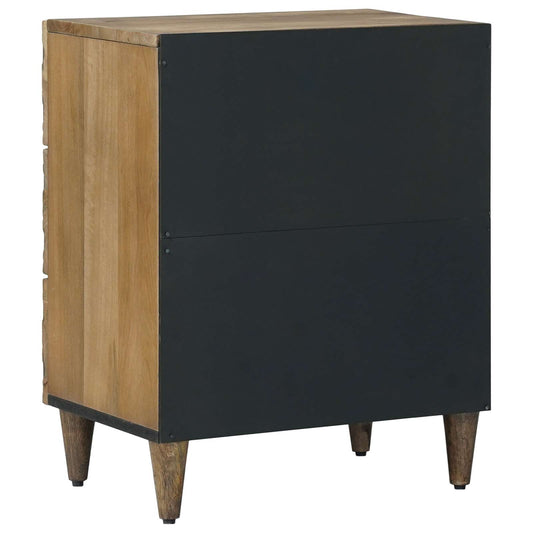 Sengekabinett med skuff Brun 50 x 33 x 60 cm Massiv mango tre