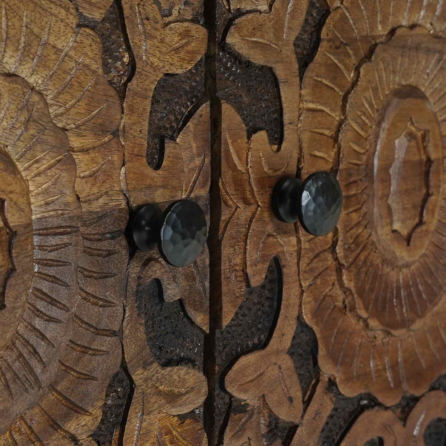 Sengekabinett med skuff Brun 50 x 33 x 60 cm Massiv mango tre