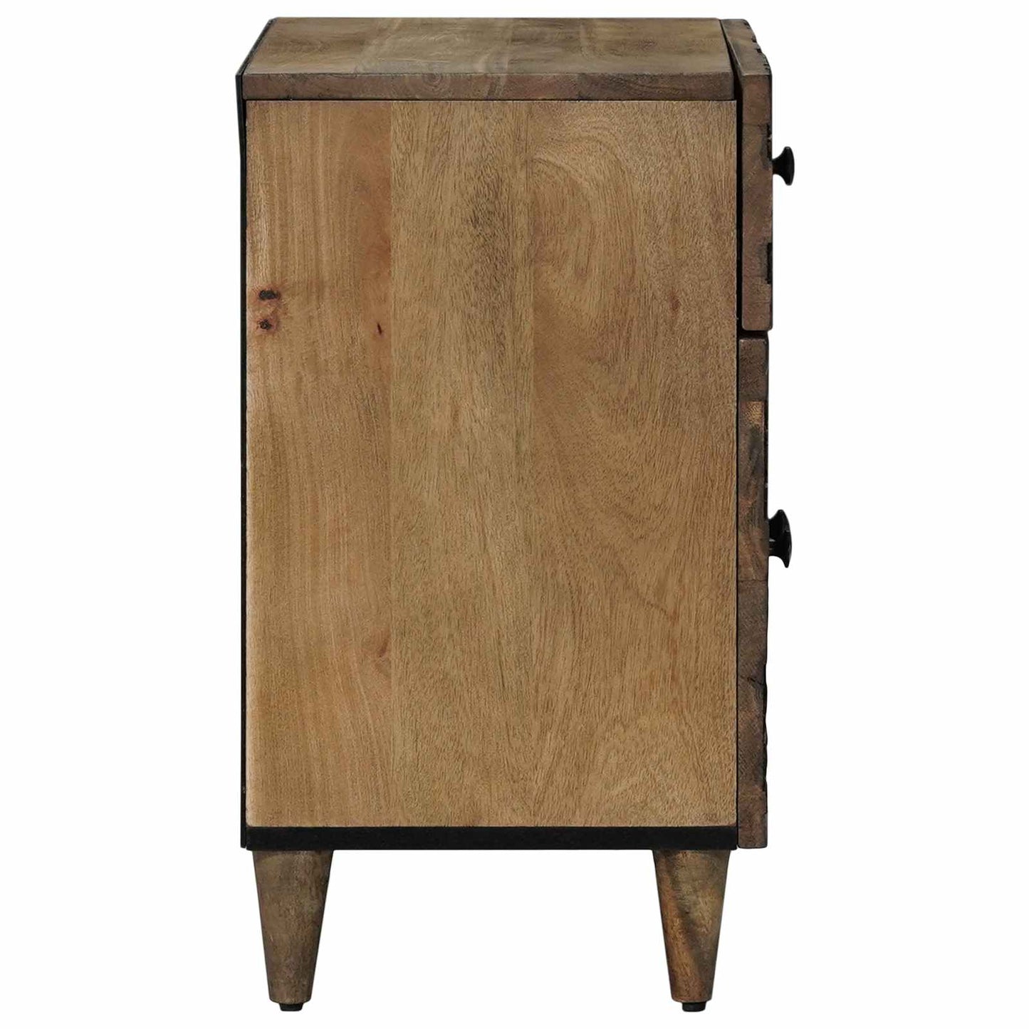 Sengekabinett med skuff Brun 50 x 33 x 60 cm Massiv mango tre