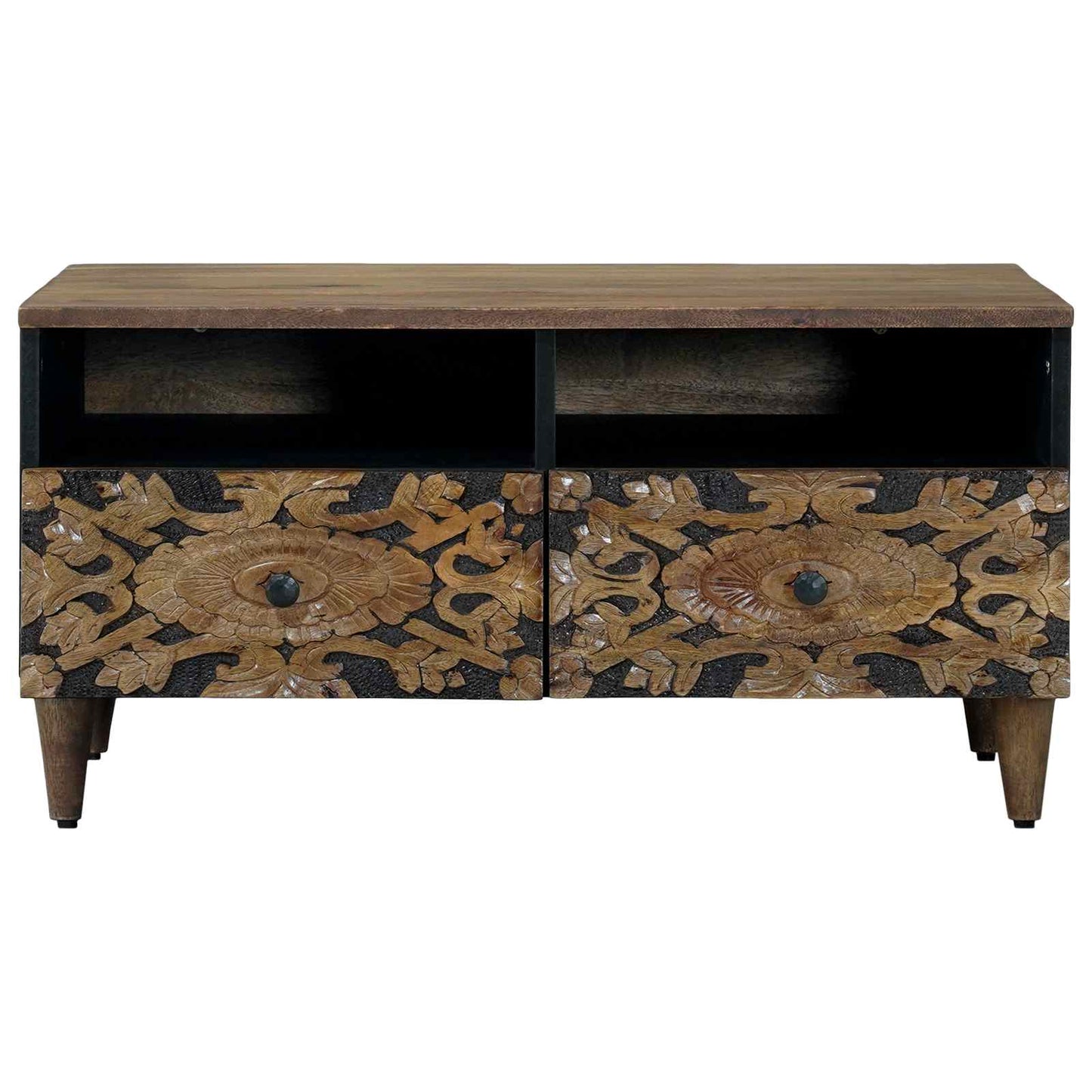 Kaffebord Brun 80 x 54 x 40 cm Massiv mango tre
