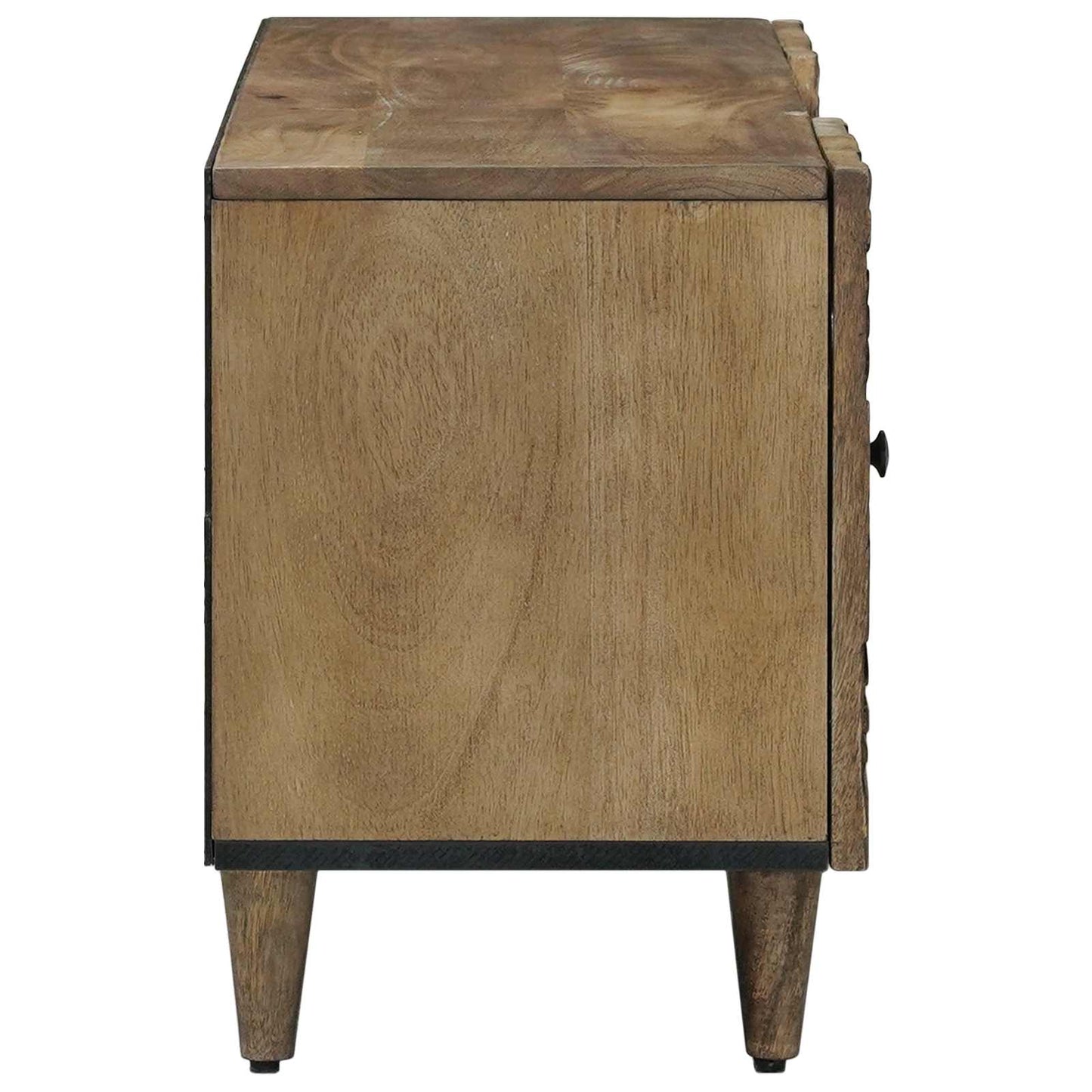 TV-skap med skuff Brun 105 x 33,5 x 46 cm Massiv mango tre