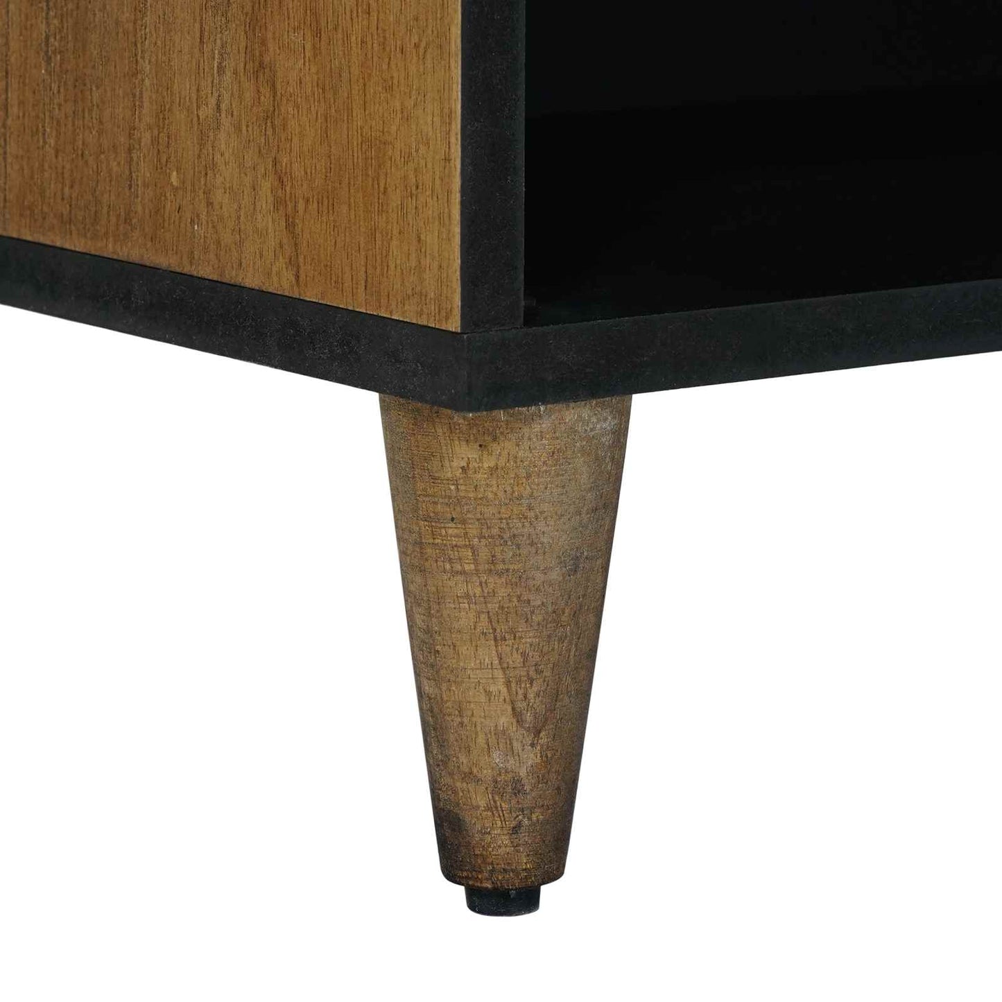 TV-skap med hylle Brun 80 x 31,5 x 46 cm Massiv mango tre
