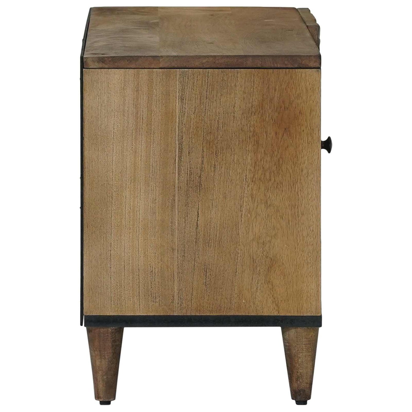 TV-skap med hylle Brun 80 x 31,5 x 46 cm Massiv mango tre