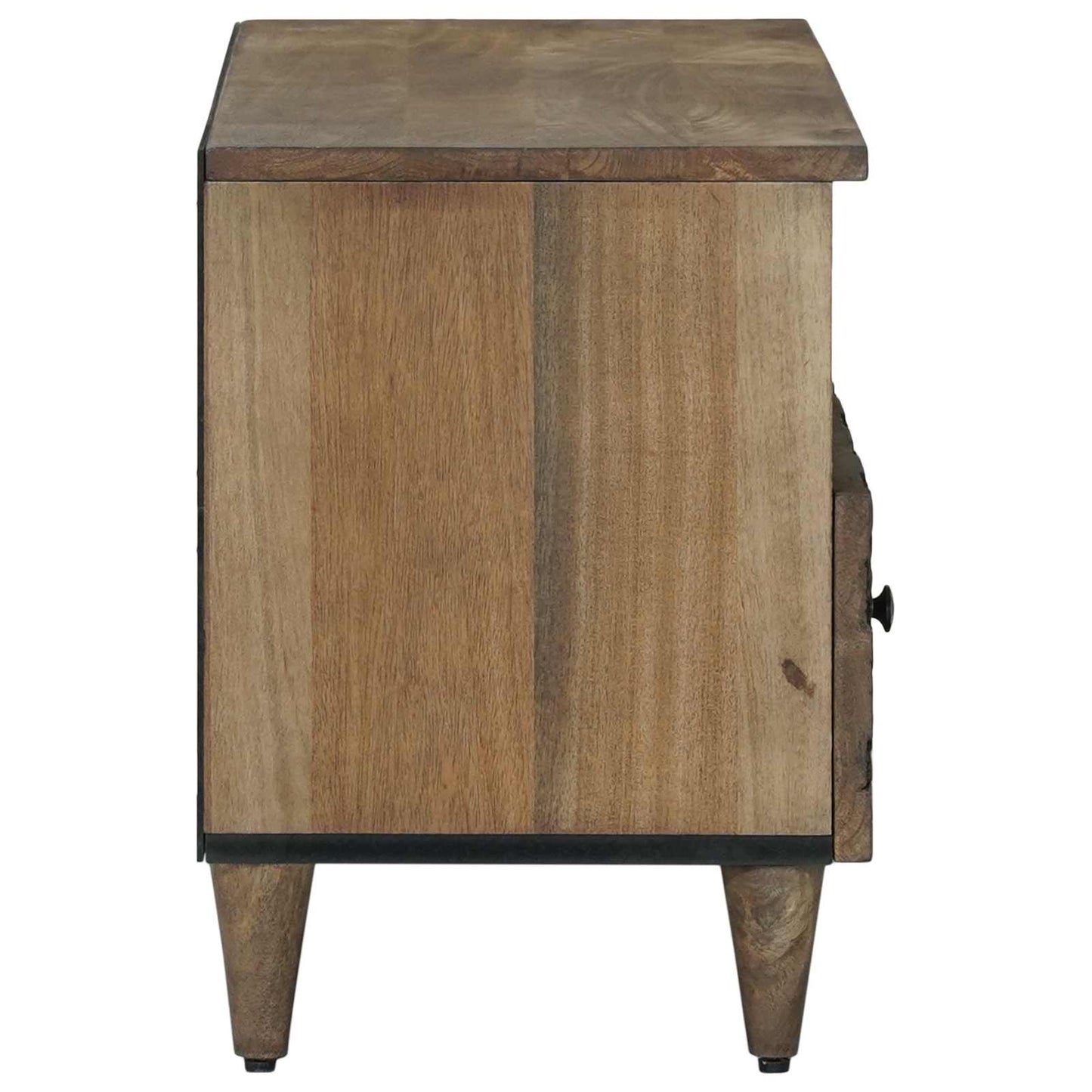 TV-skap med skuff Brun 80 x 33,5 x 46 cm Massiv mango tre