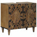 Baderomsvaskeskap med dør Brun 62 x 33 x 58 cm Massiv mango tre