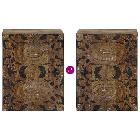 Baderom Hengende Skap Brun 38 x 33,5 x 48 cm Massiv mango tre