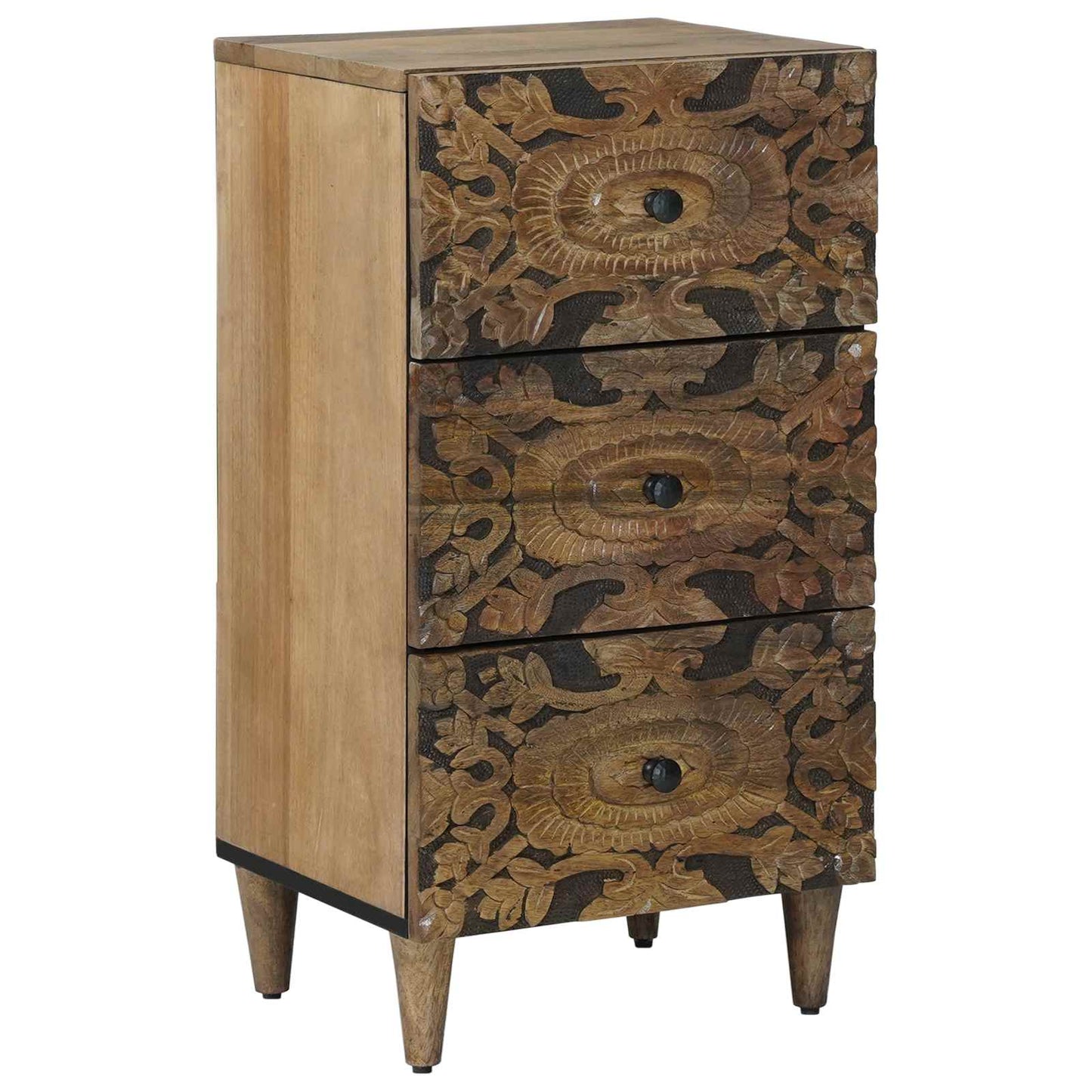 Serviesskap med skuff Brun 40 x 33,5 x 75 cm Massiv mango tre