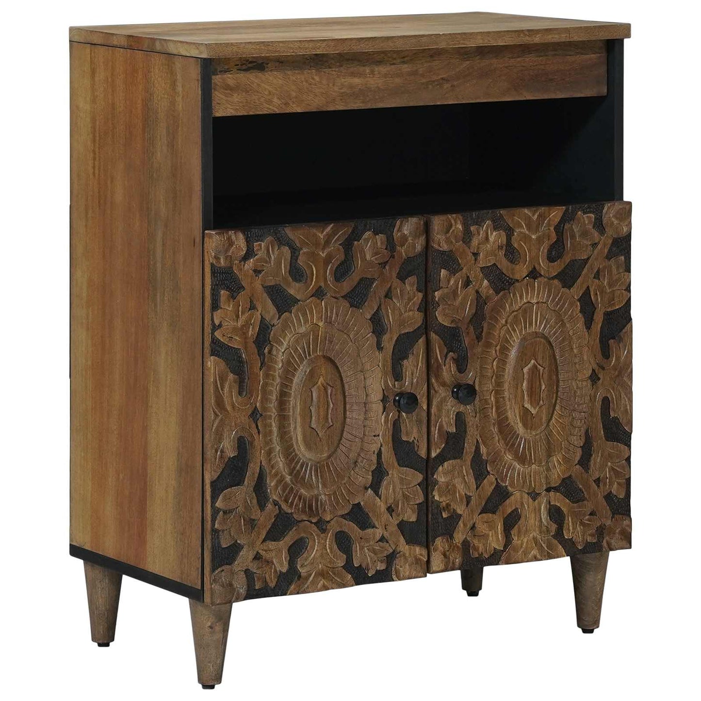 Serviesskap med lagring Brun 60 x 33,5 x 75 cm Massiv mango tre