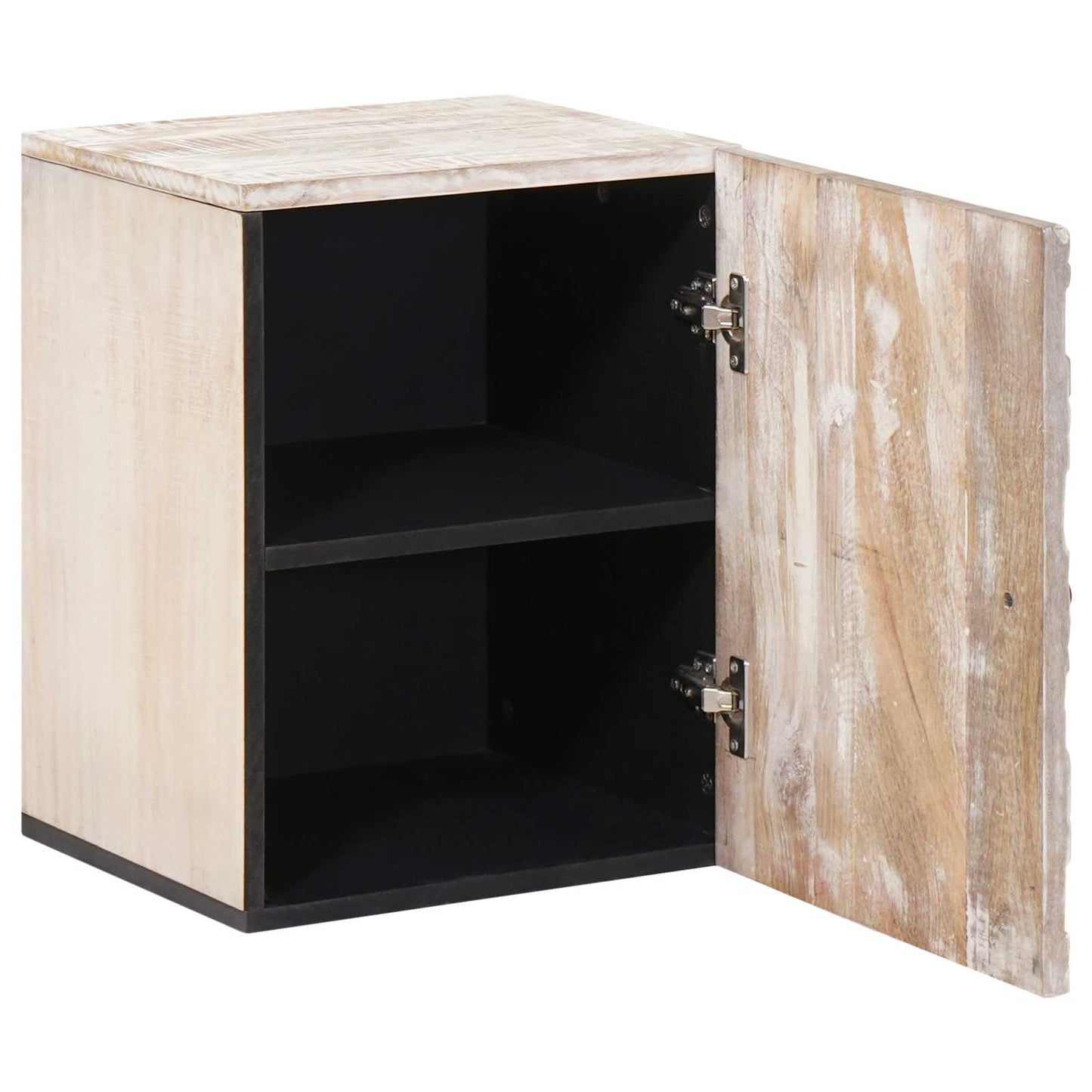 Baderom Hengende Skap Hvit 38 x 33,5 x 48 cm Massiv mango tre
