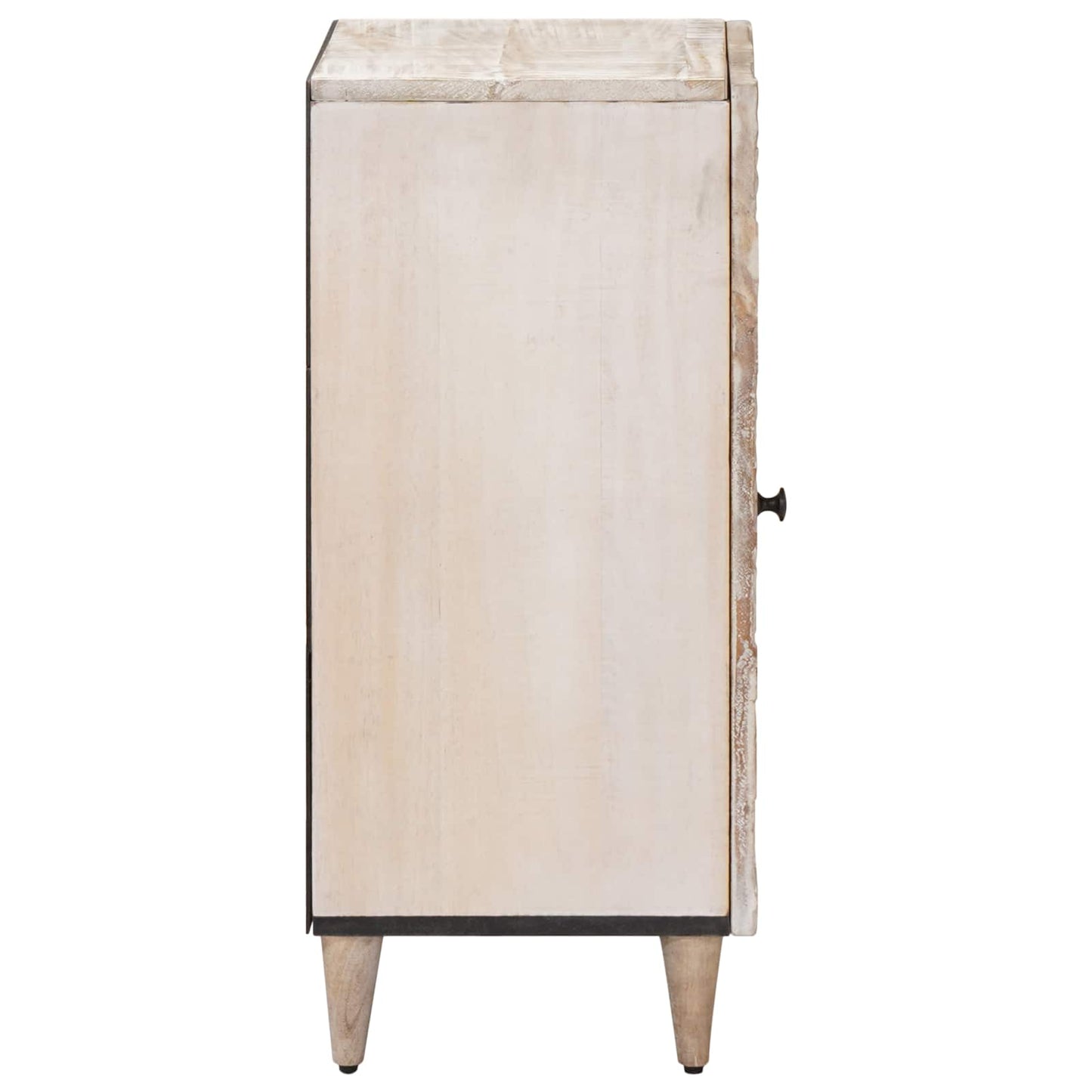 Serviesskap med lagring Hvit 40 x 33,5 x 75 cm Massiv mango tre