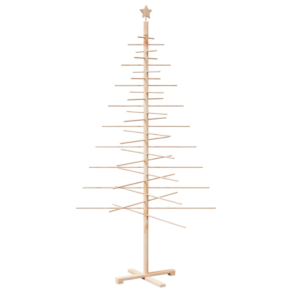 Juletre av tre til pynt 210 cm heltre furu