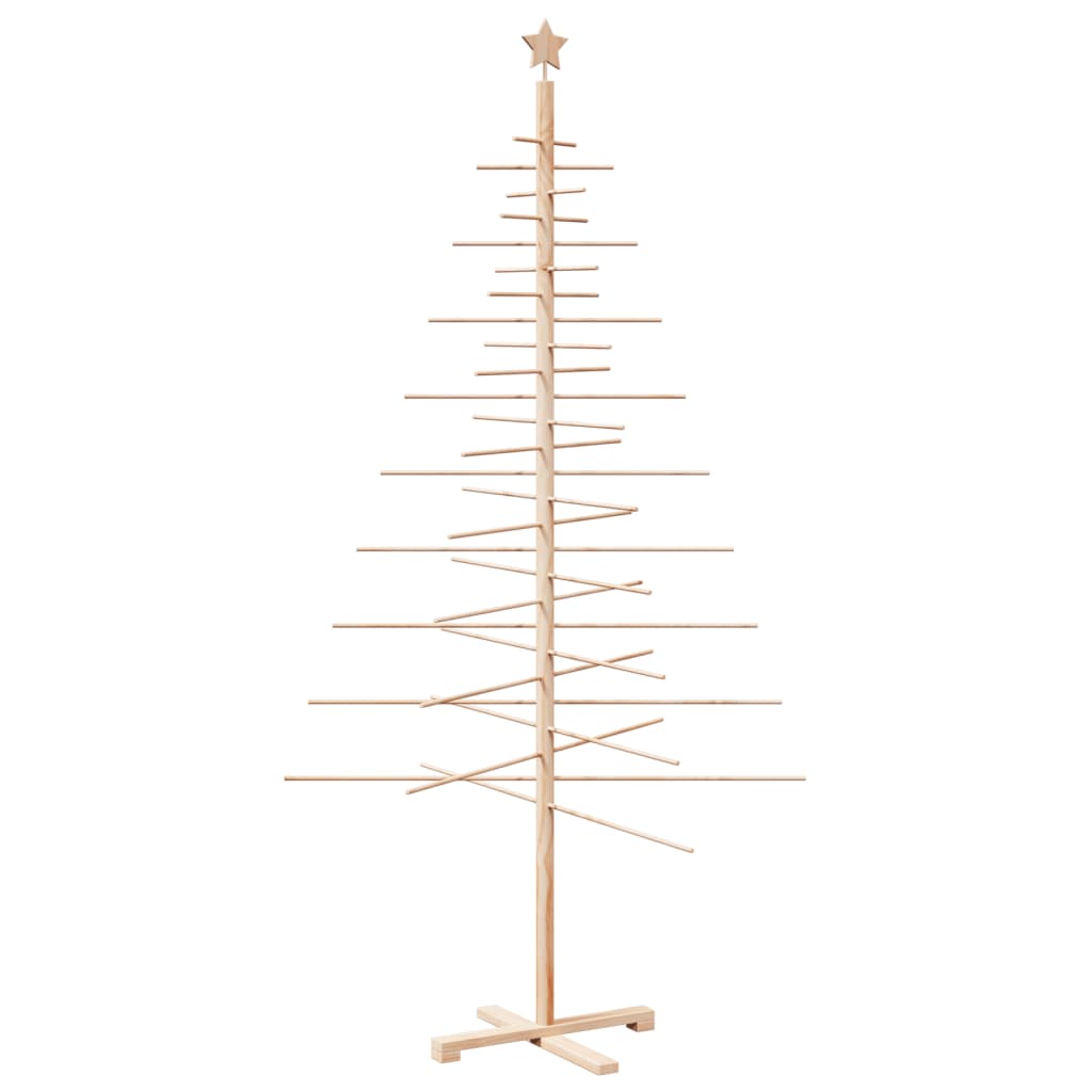 Juletre av tre til pynt 210 cm heltre furu