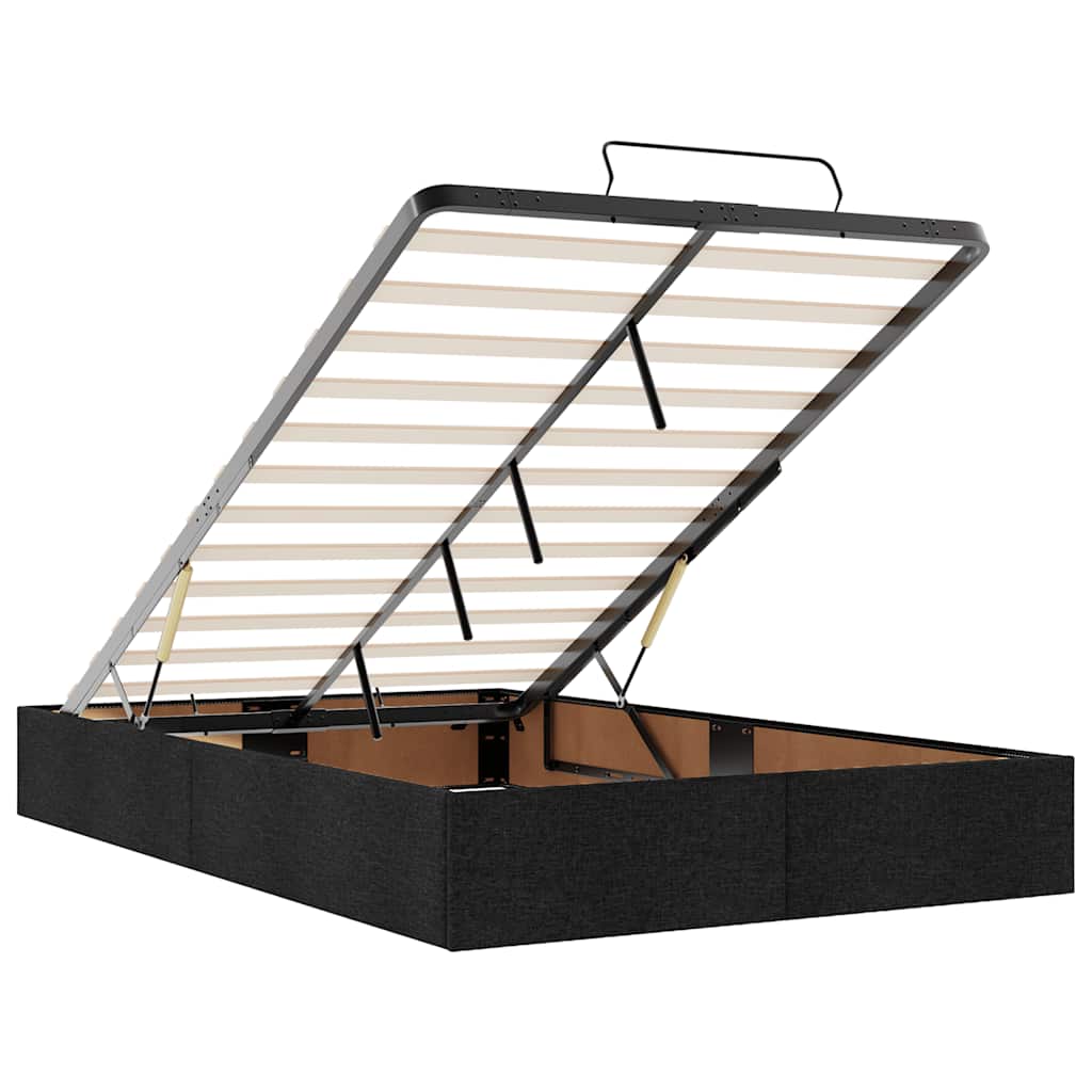 Ottoman sengeramme uten madrass svart Double stoff