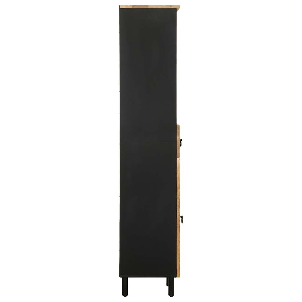 Baderomsskap 38x33,5x160 cm heltre mango