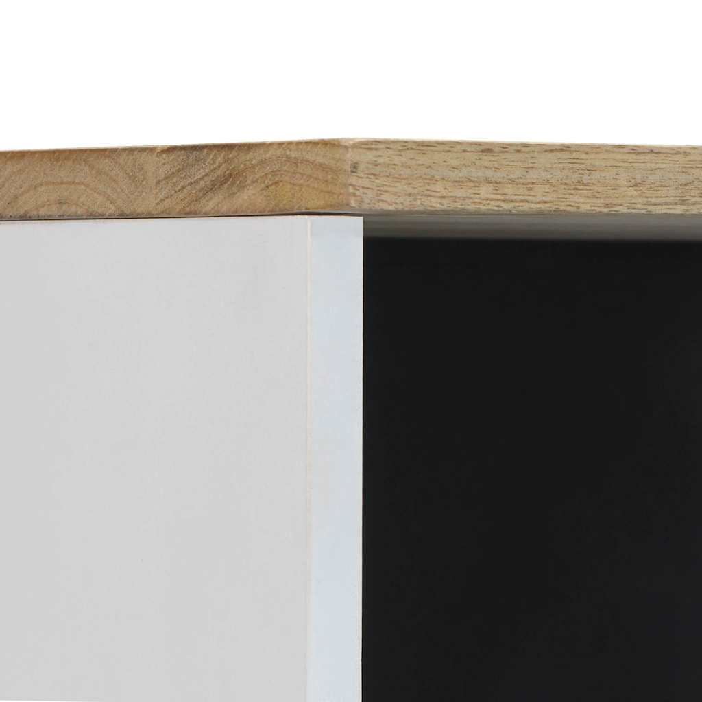 Baderomsskap 38x33,5x160 cm heltre mango