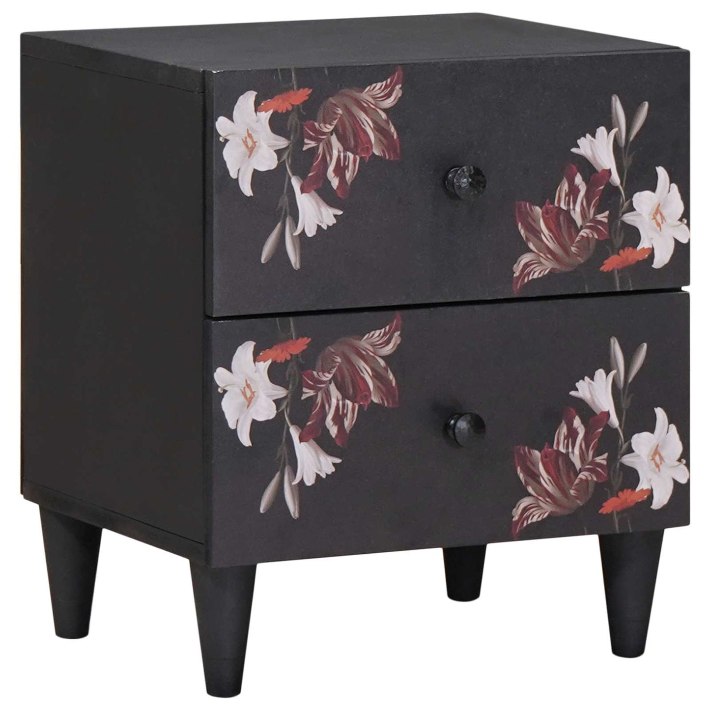 Nattbord med skuff Brun 40 x 33,5 x 46 cm Massiv mango tre