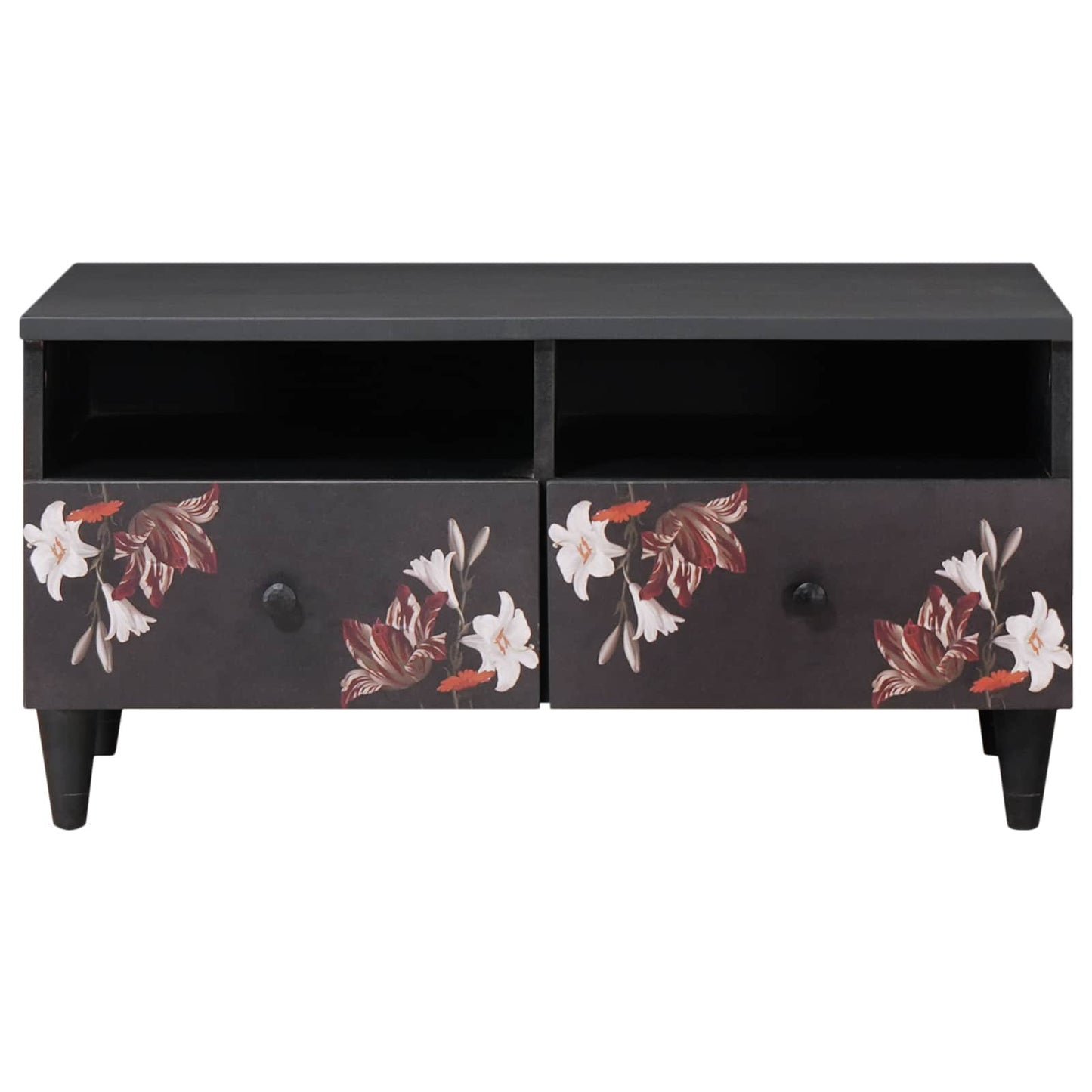 Kaffebord med skuff Flerfarget 80 x 54 x 40 cm Massiv mango tre