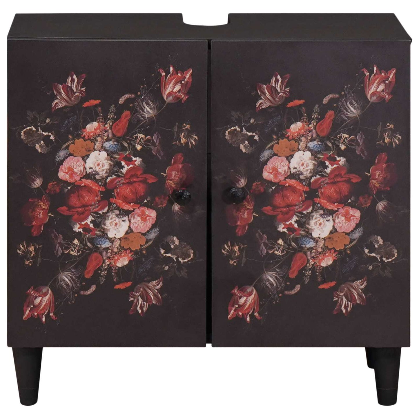 Vaskeskap med dør Flerfarget 62 x 33 x 58 cm Massiv mango tre