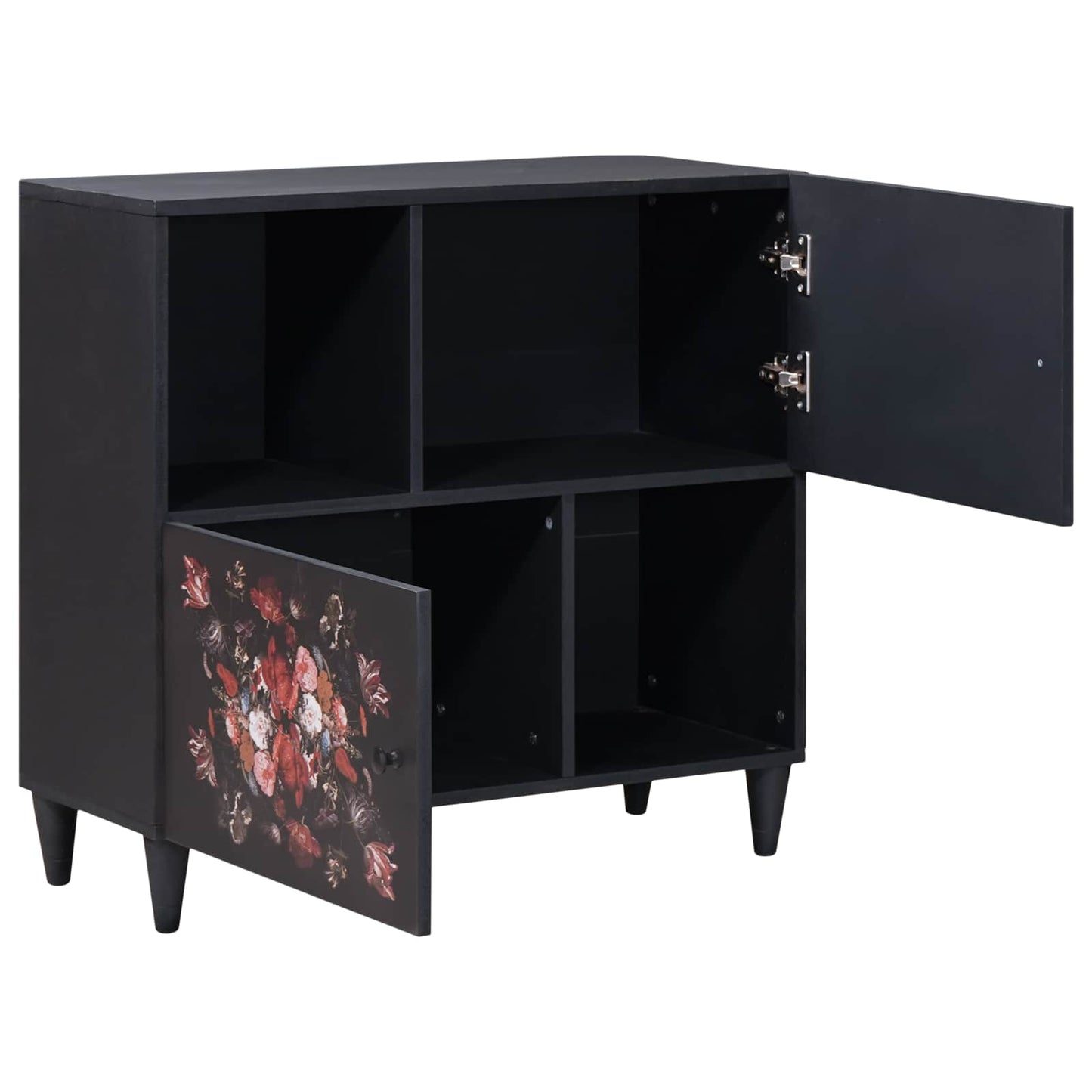 Oppbevaringsskap Flerfarget 80 x 33,5 x 75 cm Massiv mango tre