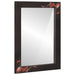 Speil Veggmontert med speil Flerfarget 70 x 50 x 3 cm Glass