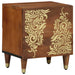 Nattbord med dør Honning brun 40 x 33 x 46 cm Massiv mango tre