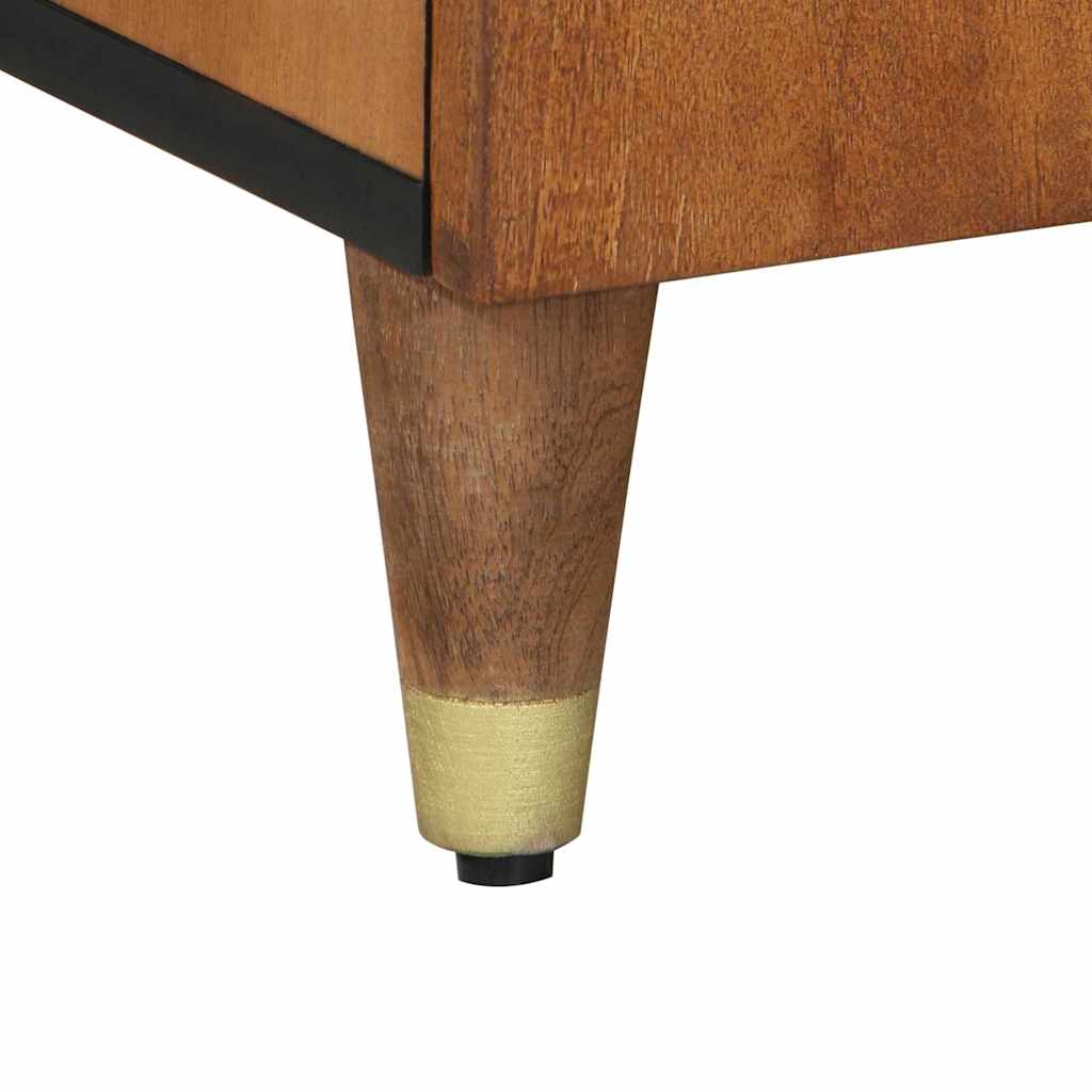 TV-skap med dør Honning brun 105 x 33 x 46 cm Massiv mango tre