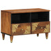 TV-skap med skuff Honning brun 70 x 33 x 46 cm Massiv mango tre