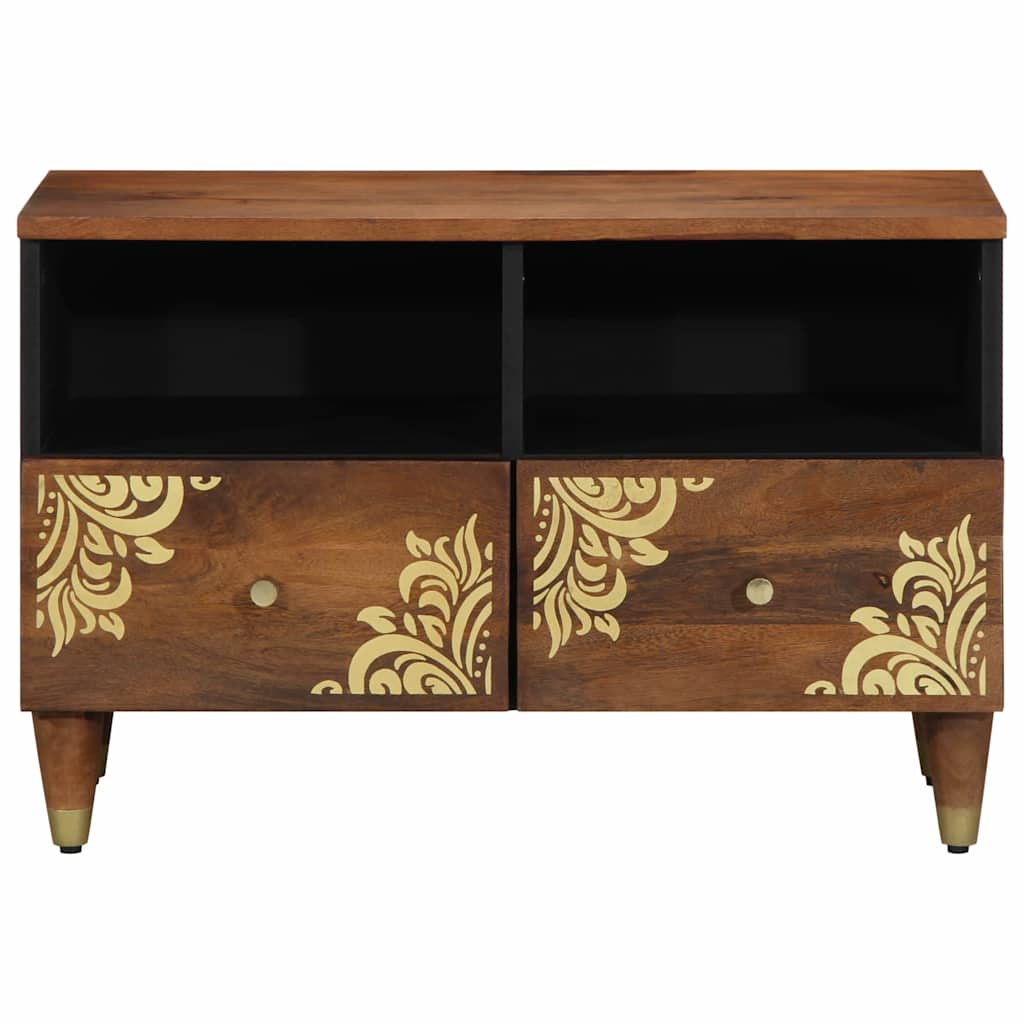 TV-skap med skuff Honning brun 70 x 33 x 46 cm Massiv mango tre