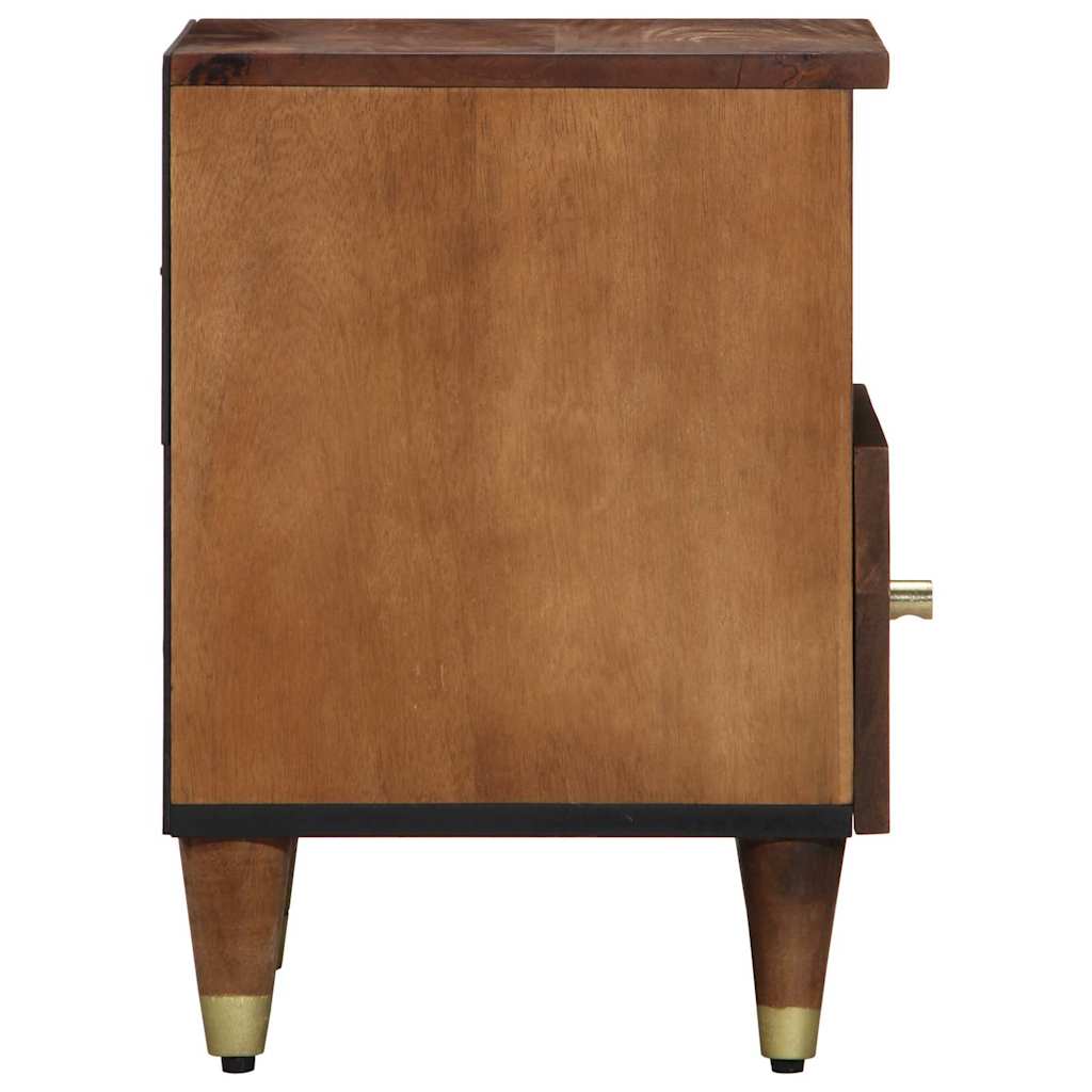 Nattbordskap Honning brun 40 x 33 x 46 cm Massiv mango tre