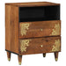 Nattbordskap Honning brun 50 x 33 x 62 cm Massiv mango tre