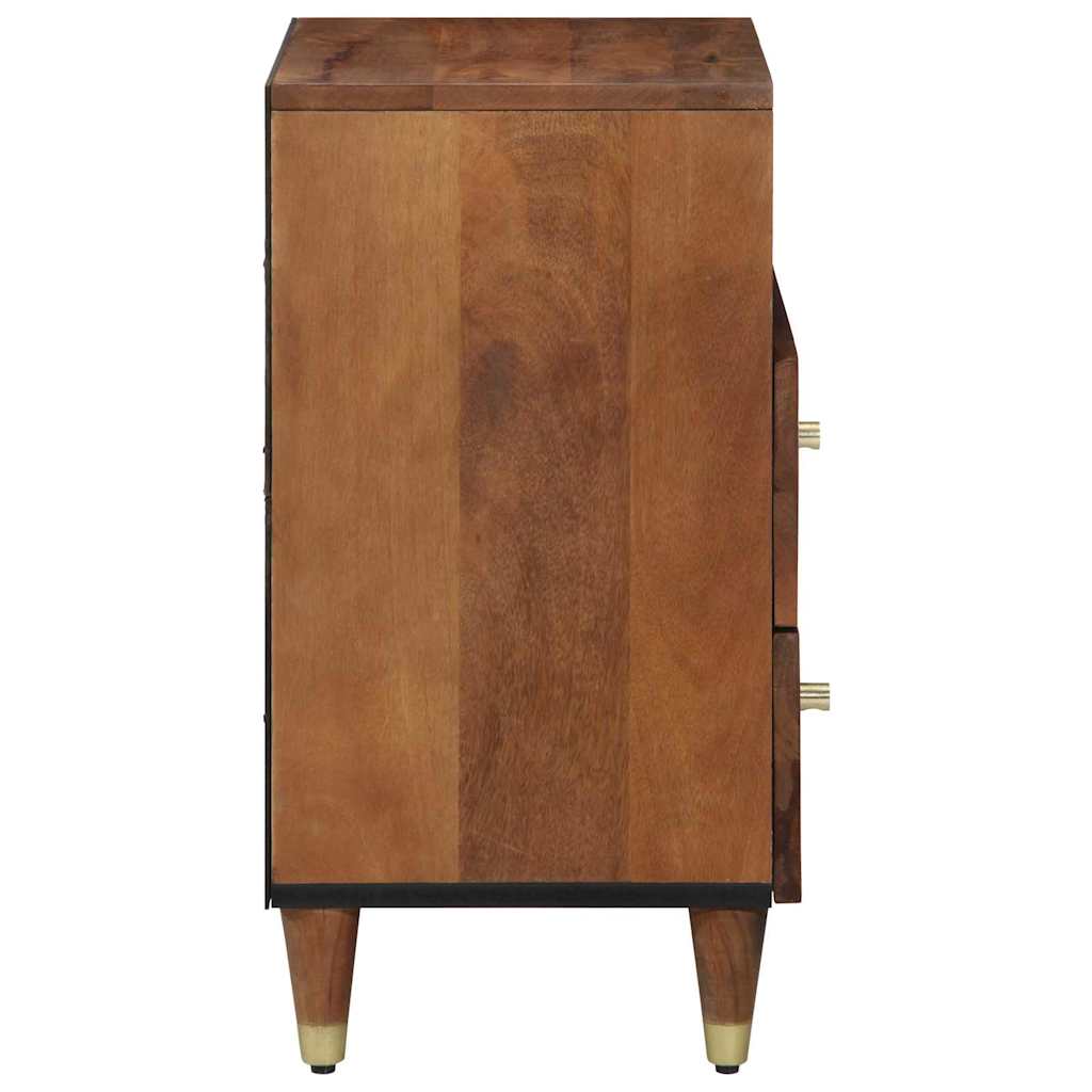 Nattbordskap Honning brun 50 x 33 x 62 cm Massiv mango tre
