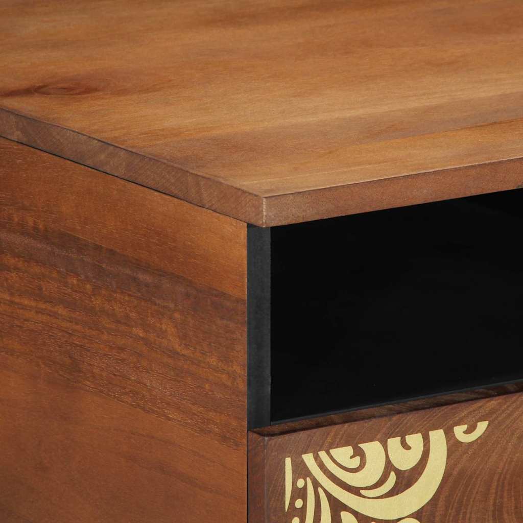 Kaffebord Honning brun 80 x 54 x 40 cm Massiv mango tre